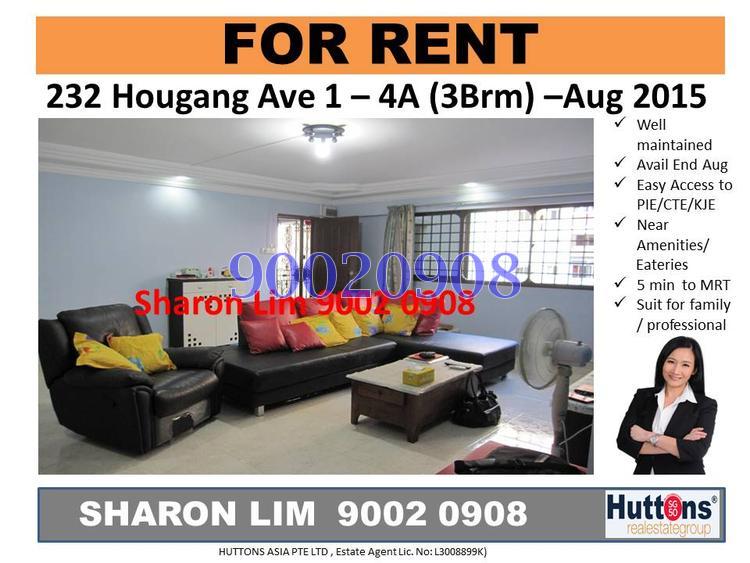 Blk 232 Hougang Avenue 1 (Hougang), HDB 4 Rooms #81855862